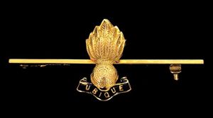 Royal Engineers Ubique Grenade 1969 gold regimental brooch Garrard & …