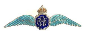 WW2 Royal Air Force pilot's wing silver RAF sweetheart brooch
