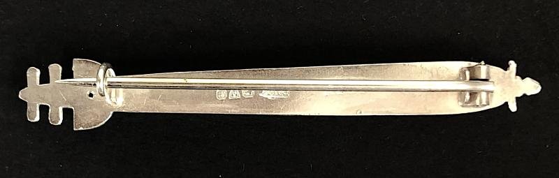 Royal Navy HMS Topaze 1915 Hm silver torpedo pin badge — image 2