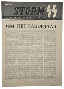 Original WW2 Dutch Waffen SS Newspaper - Storm SS 3rd …
