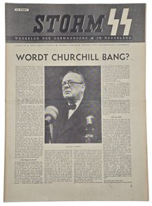Original WW2 Dutch Waffen SS Newspaper - Storm SS 3rd …