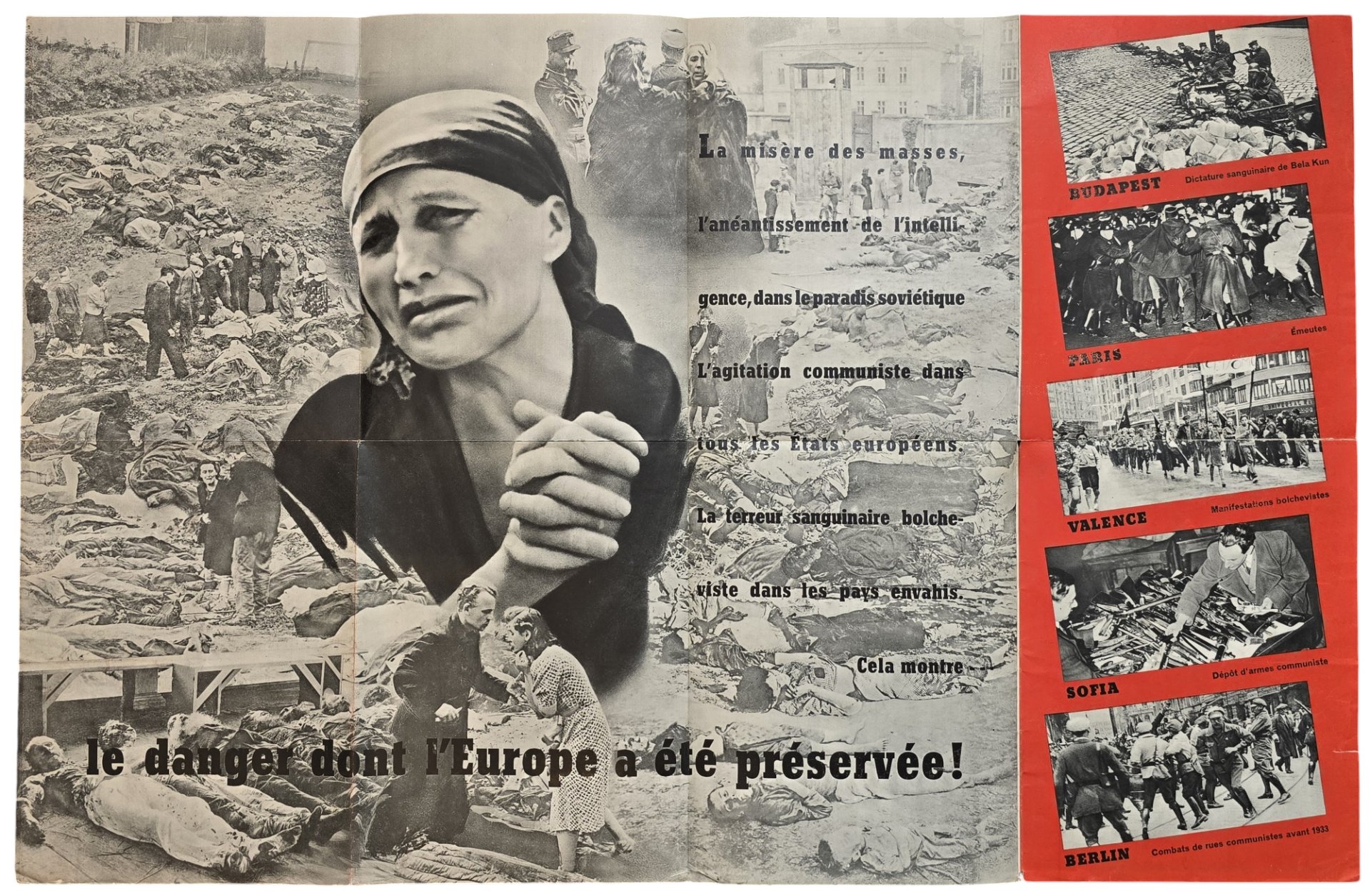 Original WW2 French Collaboration Flyer - Sous la faucille et le marteau, ''Under the Hammer and Sickle'' (1942) — image 4