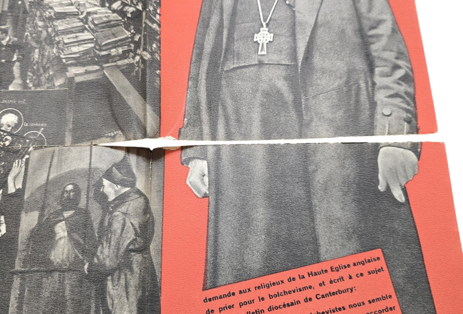 Original WW2 Walloon anti-Soviet Collaboration Flyer - Les Sans-Dieu (The Godless) — image 5