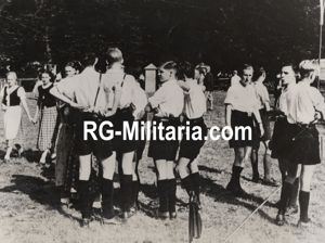 Original WW2 US Press Photo - Konrad Henlein youth camp, …
