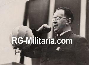 Original WW2 US Press Photo - Konrad Henlein speaking, Czechoslovakia, …