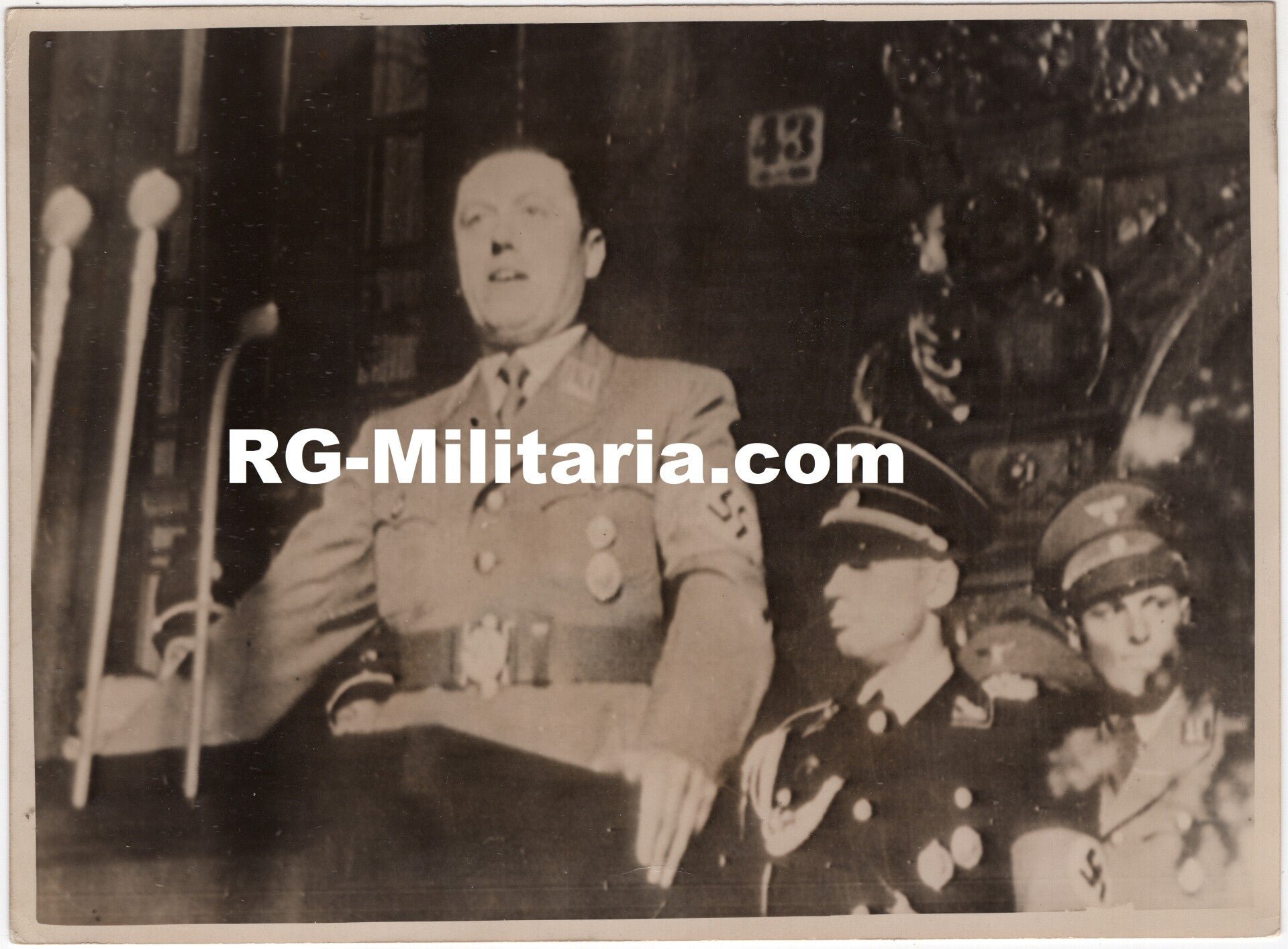 Original WW2 French Press Photo - Gauleiter Danzig, Albert Forster speech about Anti-Polonism (1939) — image 3