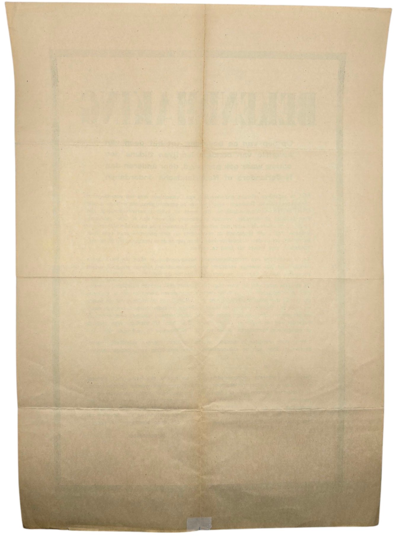 Original WW2 Dutch Liberation Poster - Notice to report all German war crimes (1945) — image 5