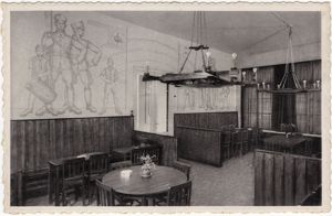 Original WW2 Flemish Collaboration Postcard - Verdinaso, Binnenzicht Dinasohuis, Antwerpen