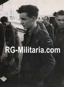 Original WW2 Belgian Press Photo - Canadian POW RAF pilot …