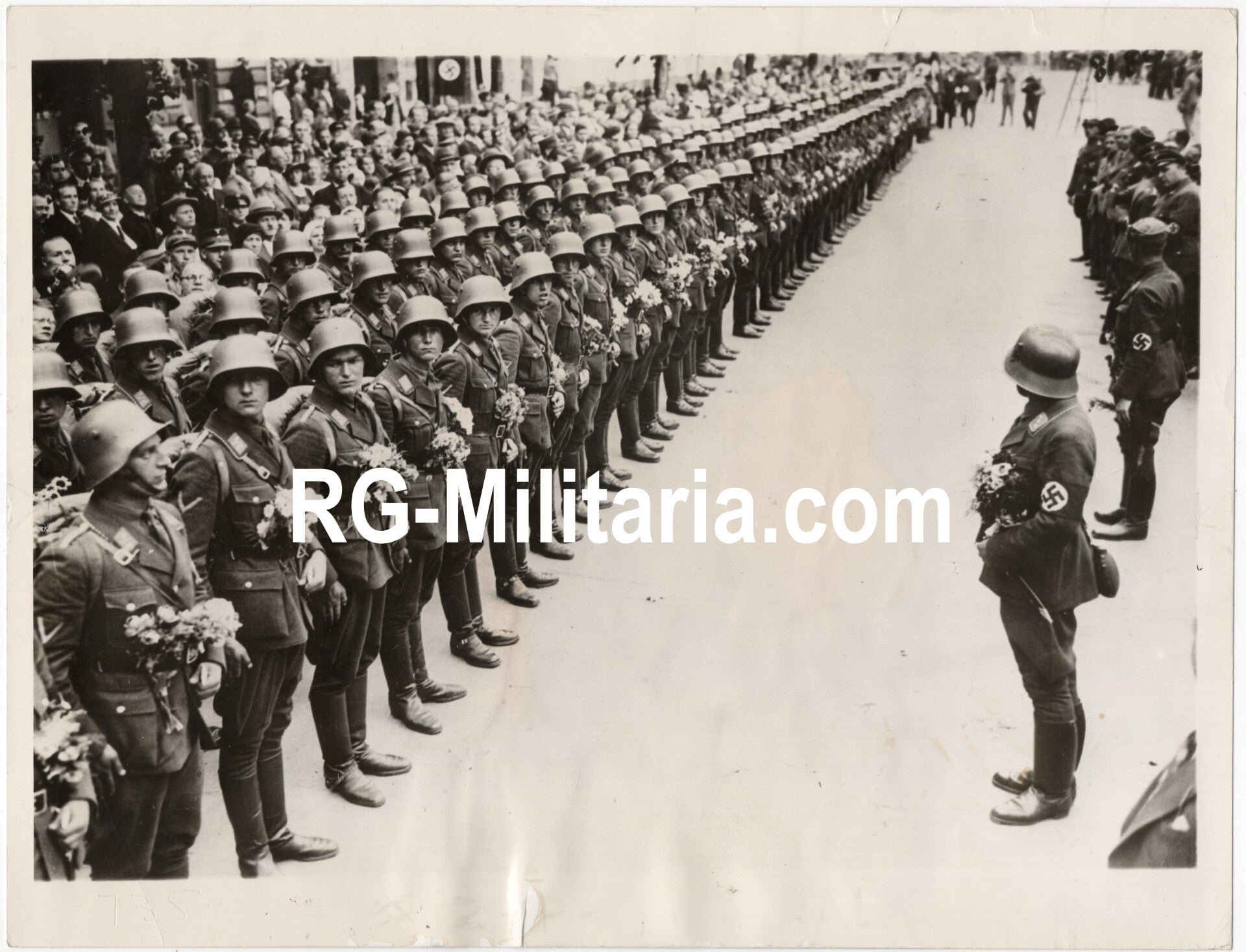 Original WW2 British Press Photo - Austrian NSDAP SA soldiers (1934) — image 3