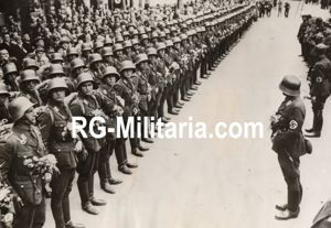 Original WW2 British Press Photo - Austrian NSDAP SA soldiers …