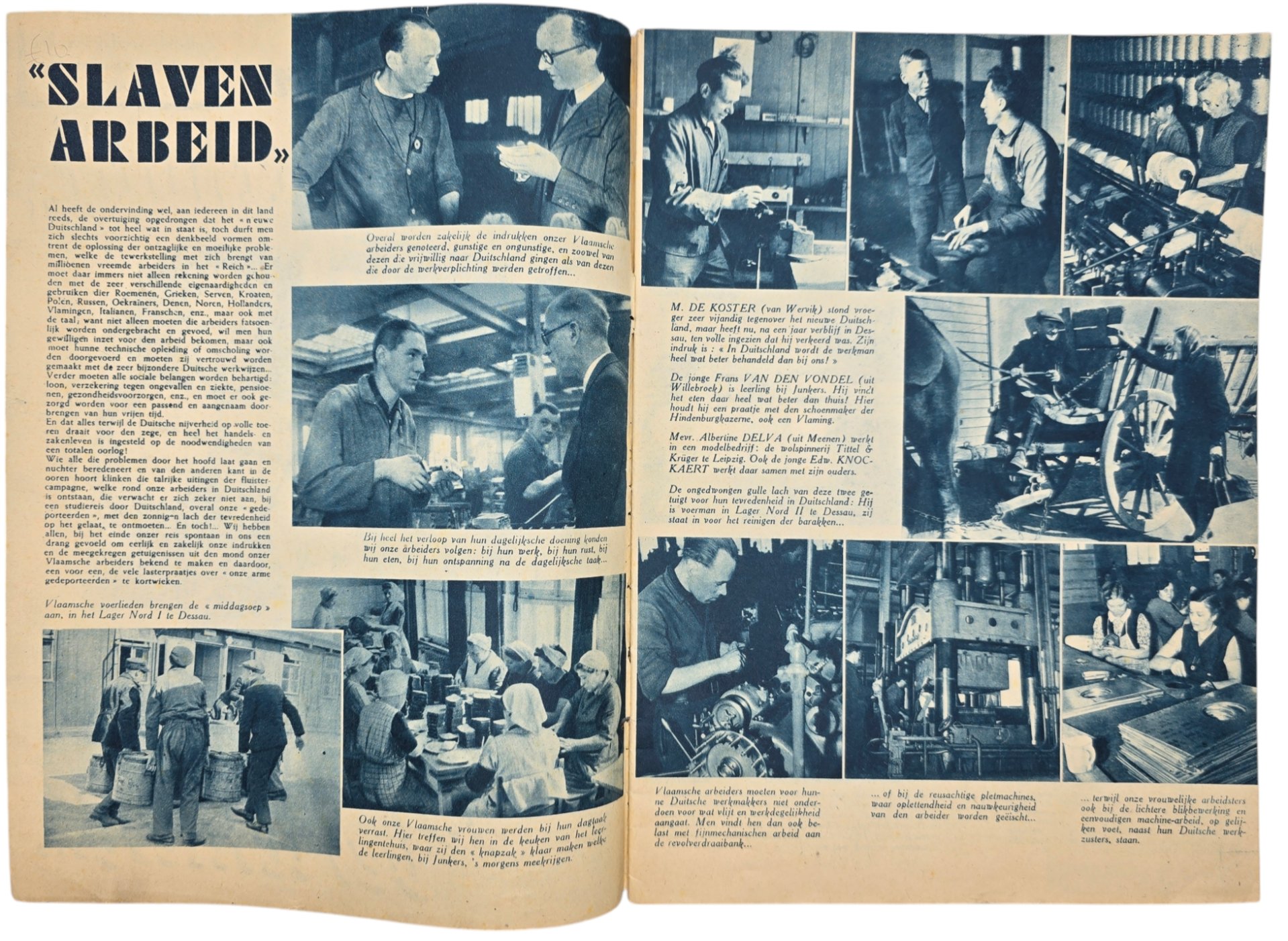 Original WW2 Flemish Collaboration Brochure - Bij ons ''arme gedeporteerden'' Ooggetuigen berichten (1943) — image 2