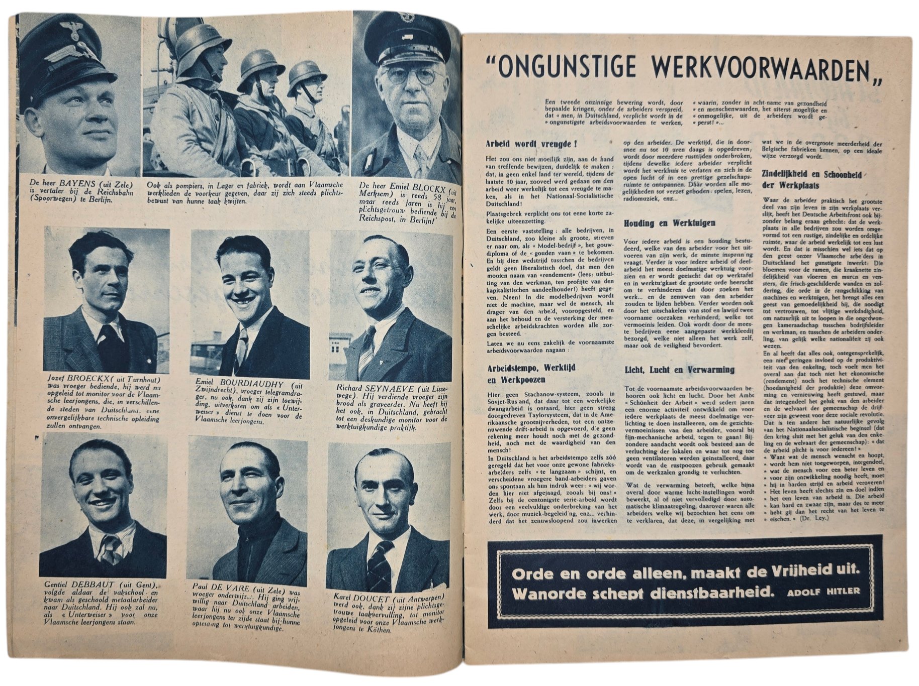 Original WW2 Flemish Collaboration Brochure - Bij ons ''arme gedeporteerden'' Ooggetuigen berichten (1943) — image 3