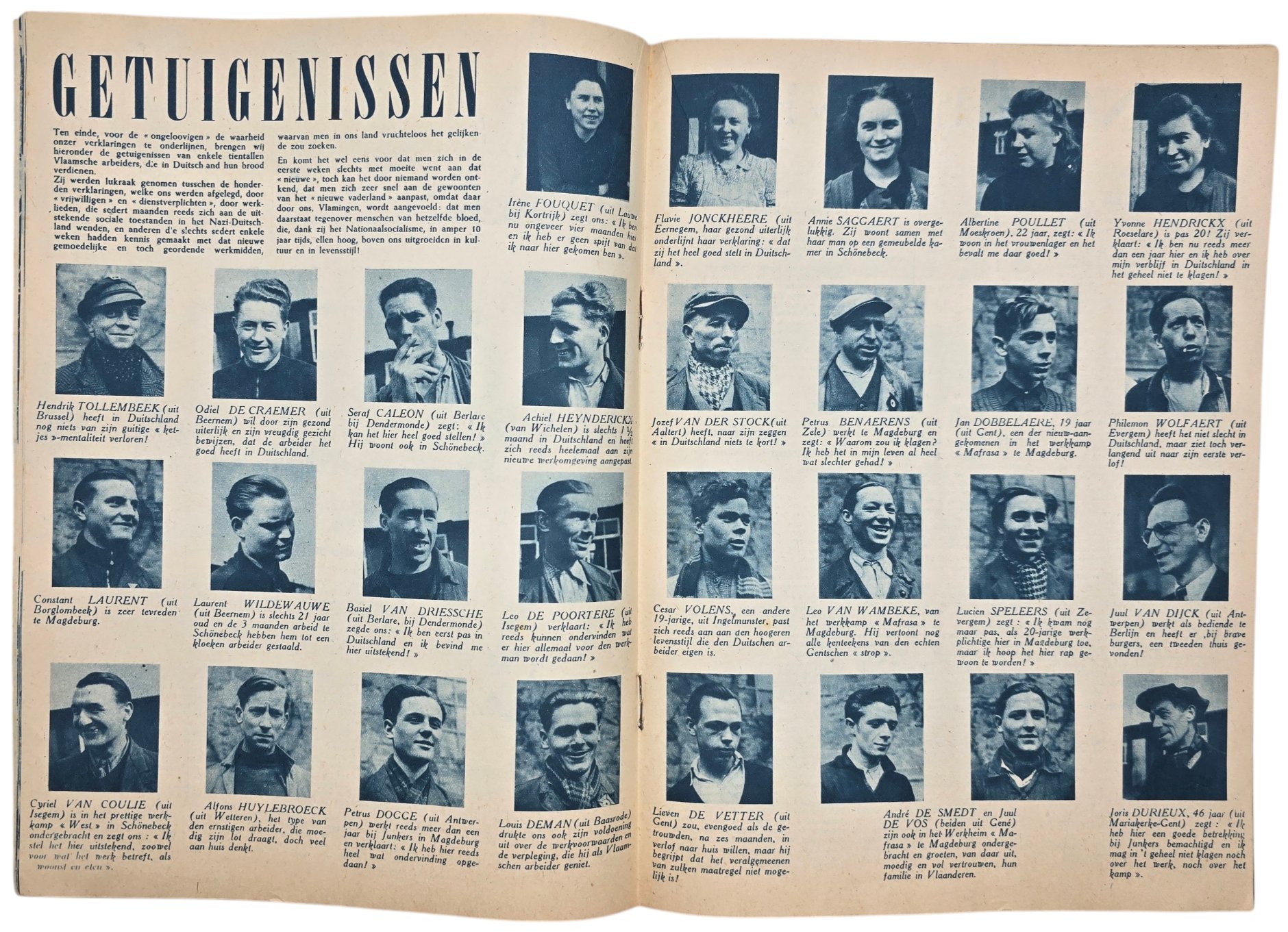 Original WW2 Flemish Collaboration Brochure - Bij ons ''arme gedeporteerden'' Ooggetuigen berichten (1943) — image 4