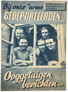 Original WW2 Flemish Collaboration Brochure - Bij ons ''arme gedeporteerden'' …