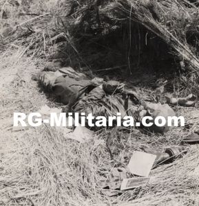 Original WW2 Canadian Press Photo - KIA Dead German Fallschirmjäger …