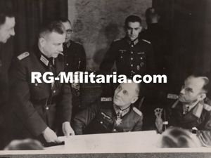 Original WW2 Italian Press Photo - Rommel visiting the Atlantic …
