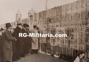 Original WW2 French Press Photo - Romanian election posters in …