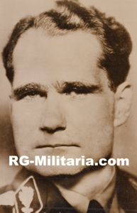 Original WW2 French Press Photo - Rudolf Hess portrait