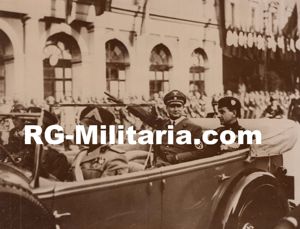 Original WW2 French Press Photo - Rudolf Hess with Achille …