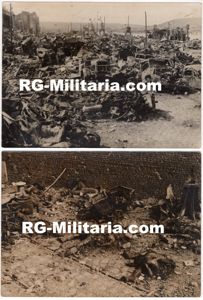 Original WW2 French Photo - Rouen after the Allied bombing, …