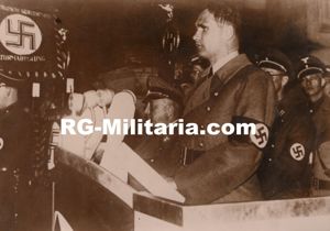 Original WW2 French Press Photo - Rudolf Hess speeching in …