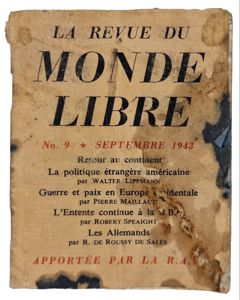 Original WW2 French Leaflet - F 139 La revue du …