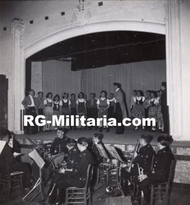 Original WW2 Flemish Waffen SS Press Photo - Concert VNV …
