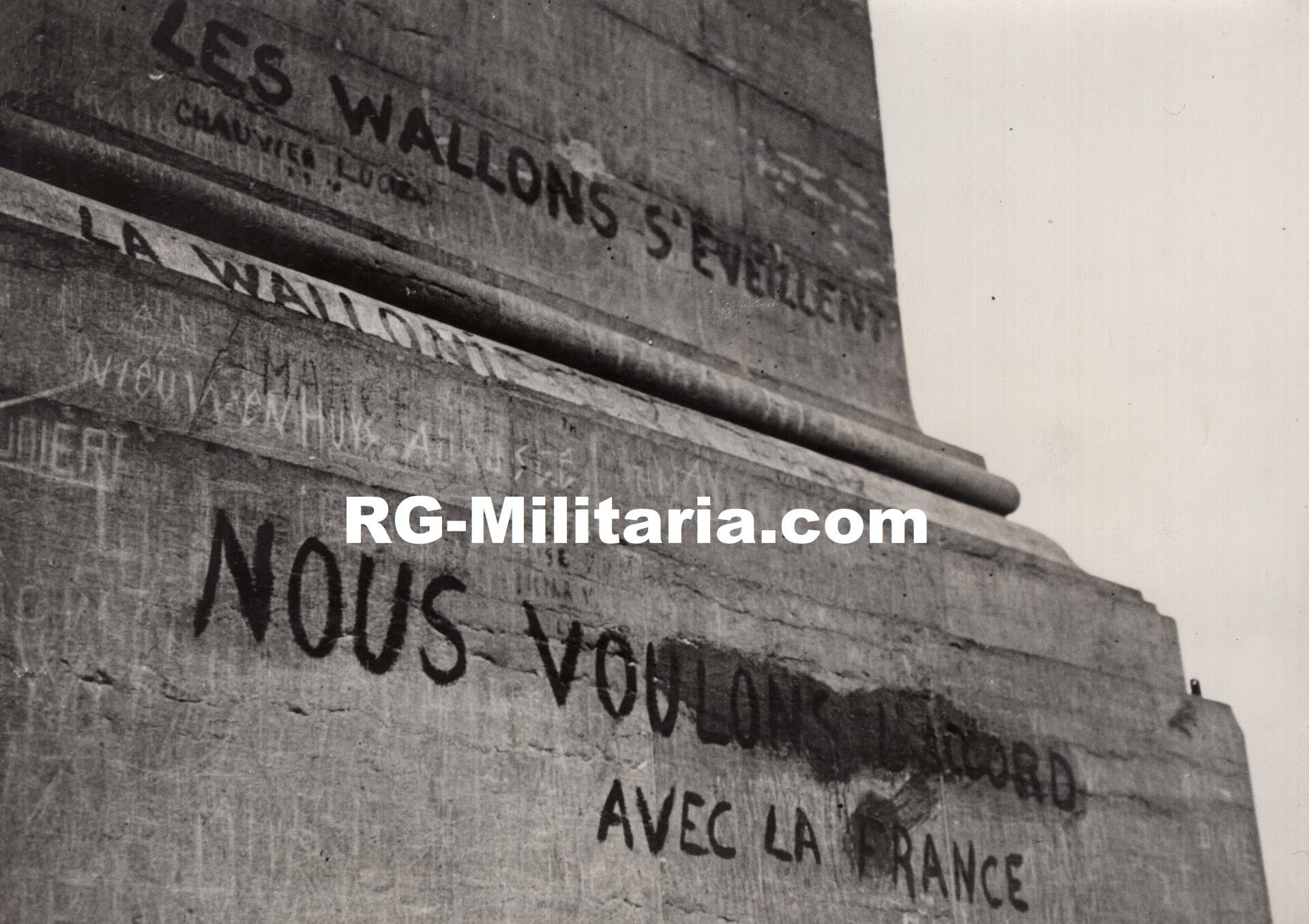 Original WW2 Belgian Collaboration Press Photo - Brussels election Rex protest photo series (1937 & 1938) — image 6
