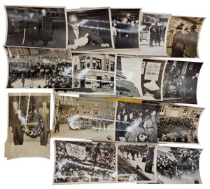 Original WW2 Belgian Collaboration Press Photo - Brussels election Rex …