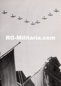 Original WW2 Belgian Press Photo - Luftwaffe airplanes, Reichsparteitag Nürnberg …