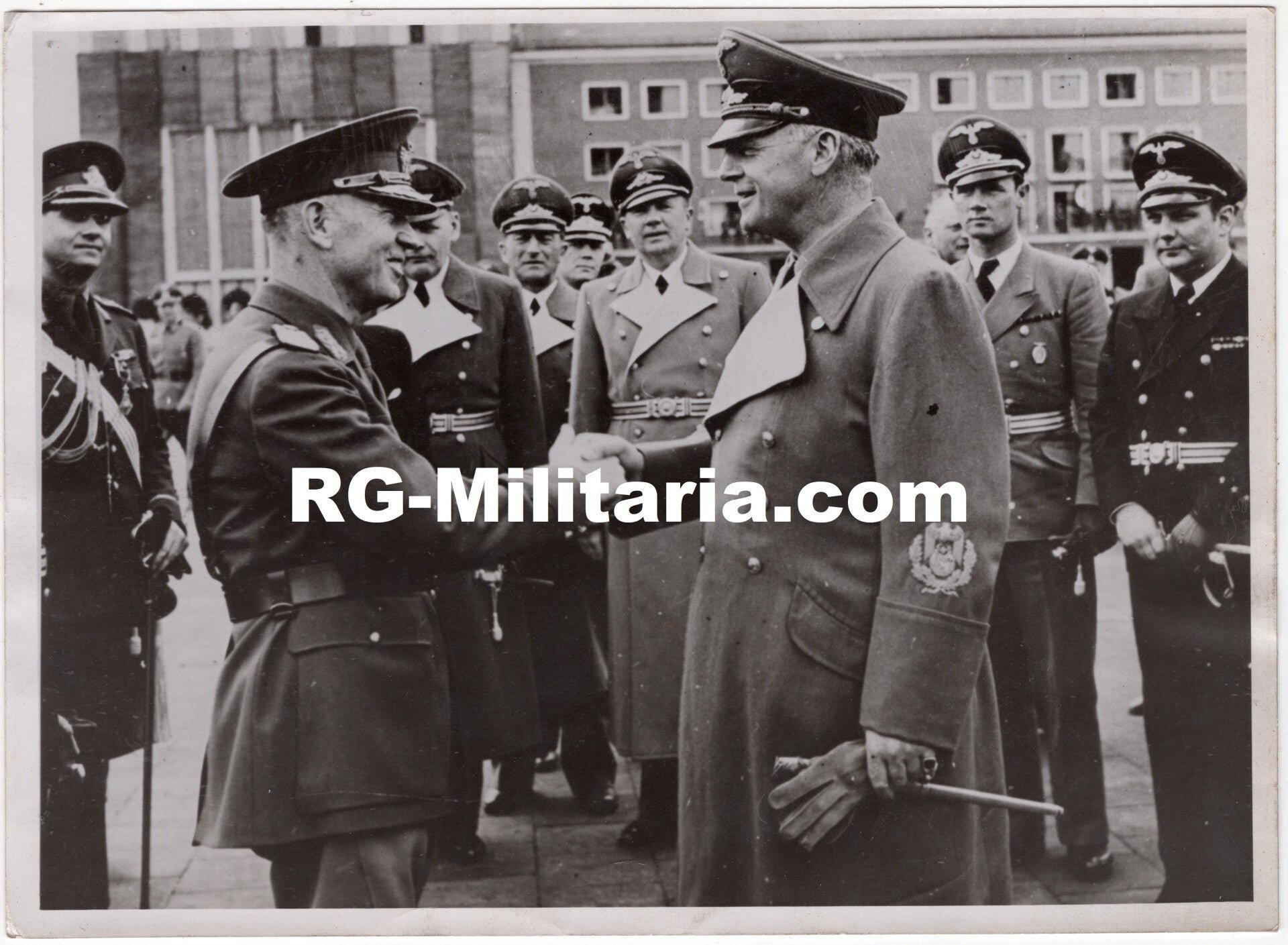 Original WW2 French Press Photo - Romanian President Ion Antonescu meeting Joachim Von Ribbentrop (1941) — image 3