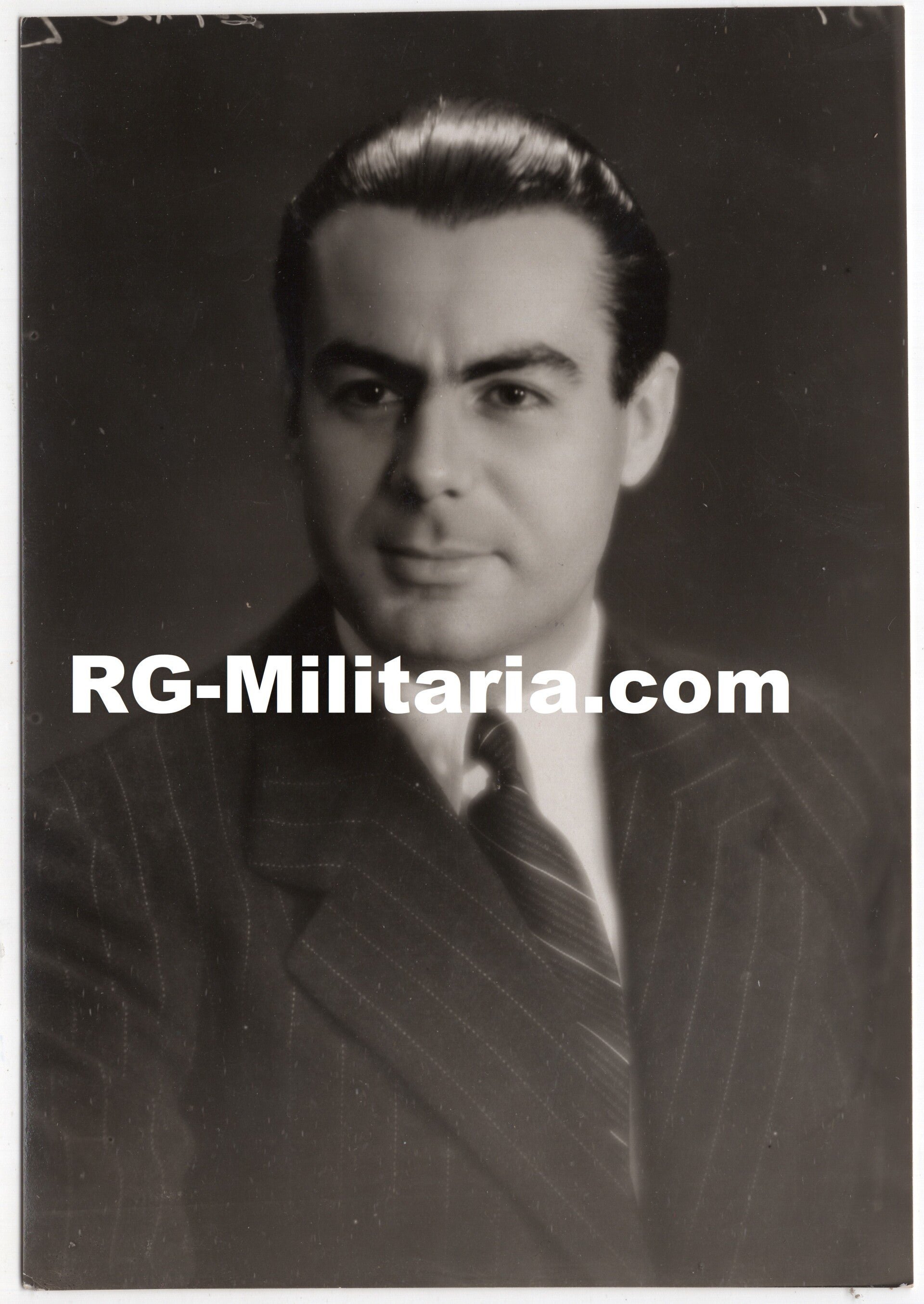 Original WW2 French Press Photo - Portrait Romanian Pilot Constantin Cantacuzino — image 3