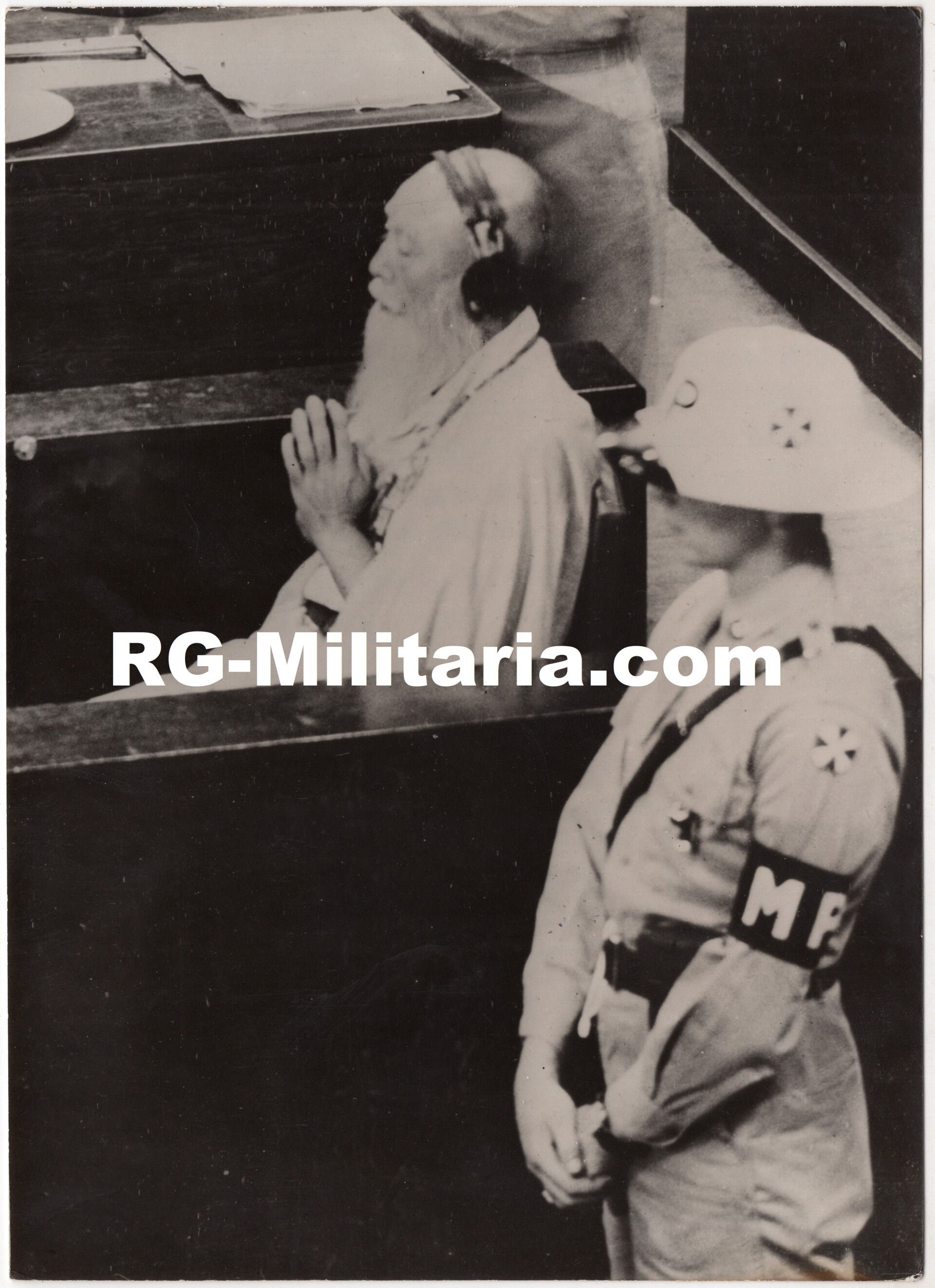 Original WW2 French Press Photo - Japanese priest Ki Ichi Ogawa makes a statement against Hashimoto (1947) — image 3