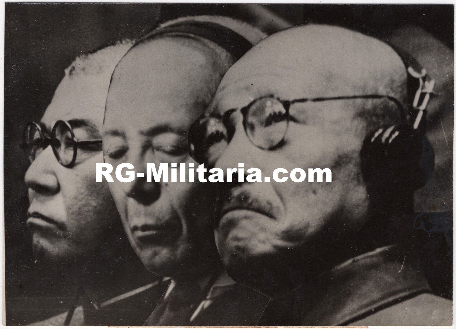 Original WW2 French Press Photo - Japanese war criminals on trial (1948) — image 3