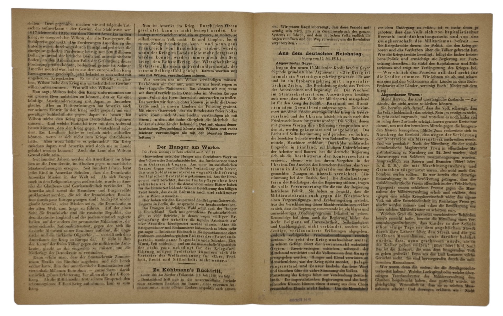 Original WW1 French Leaflet - Das Freie Deutsche Wort No. 37 (1918) — image 2