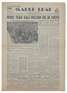 Original WW2 Canadian Newspaper - The Maple Leaf, 15th of …
