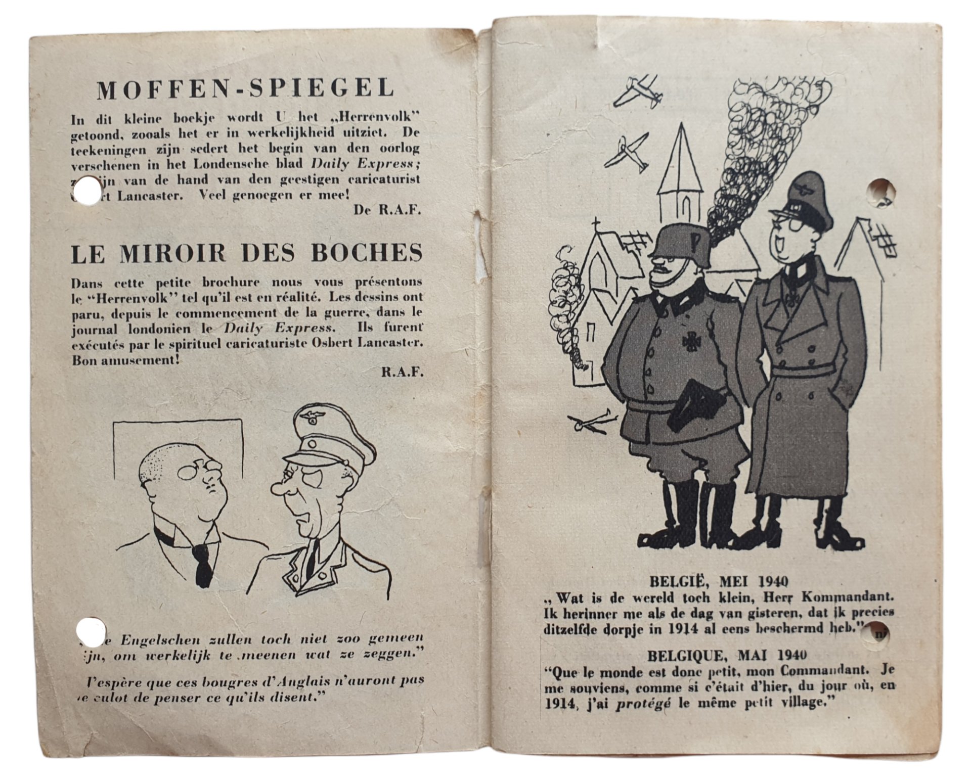 Leaflet B 24 ''Le Miroir des boches / Moffenspiegel'' (1942) — image 2