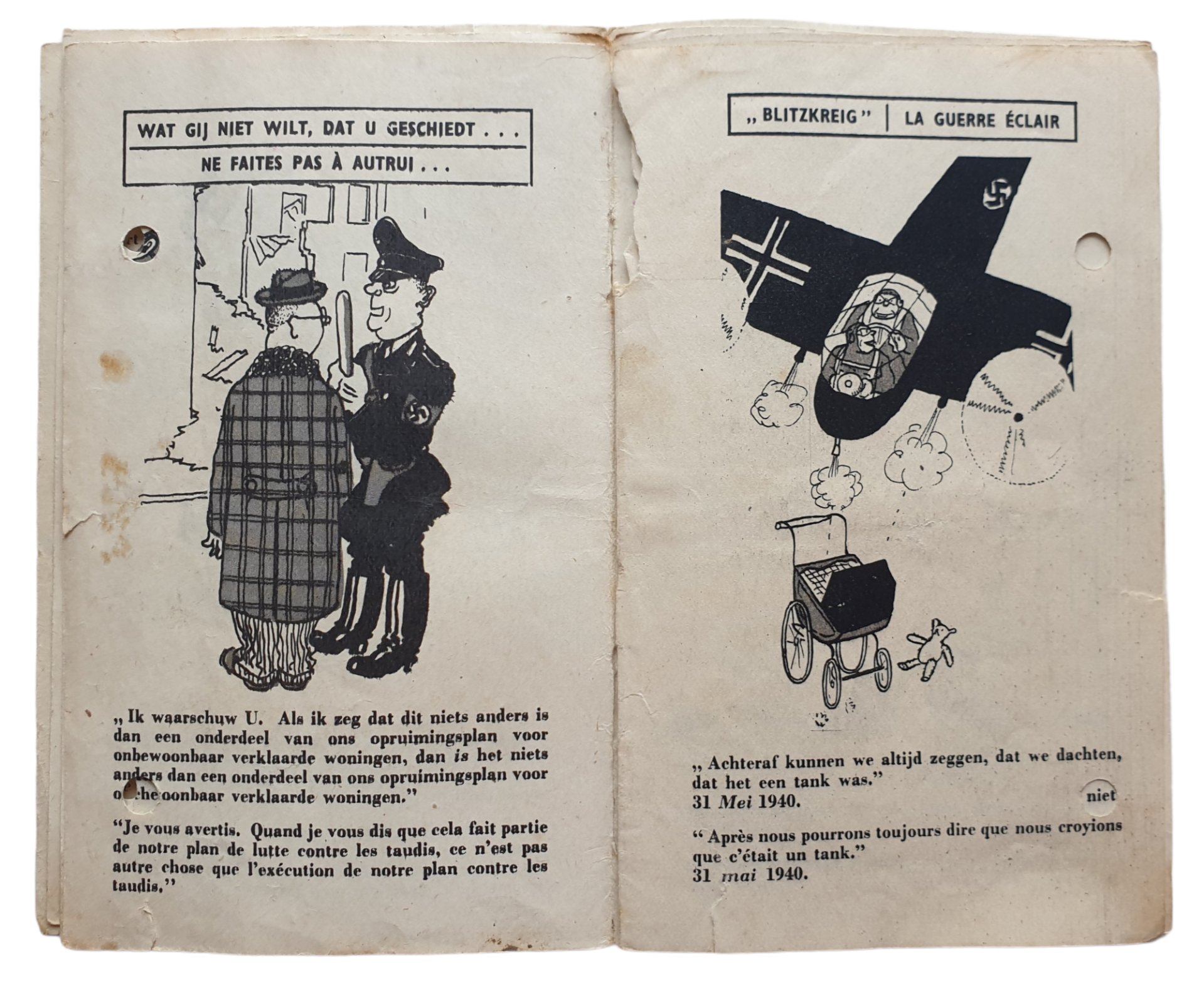 Leaflet B 24 ''Le Miroir des boches / Moffenspiegel'' (1942) — image 5