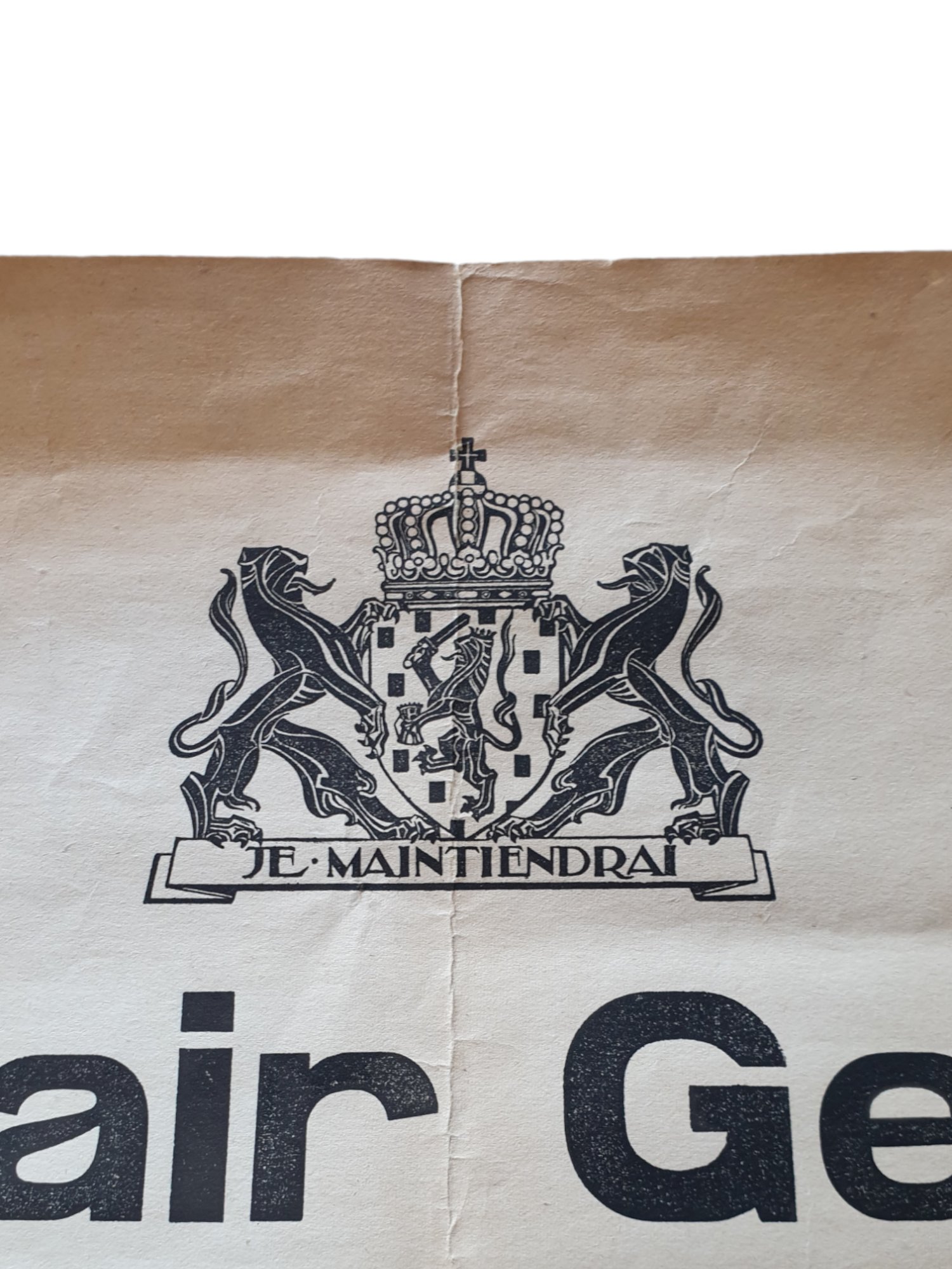 Poster Militair gezag verbod op verplaatsen woonplaats — image 2