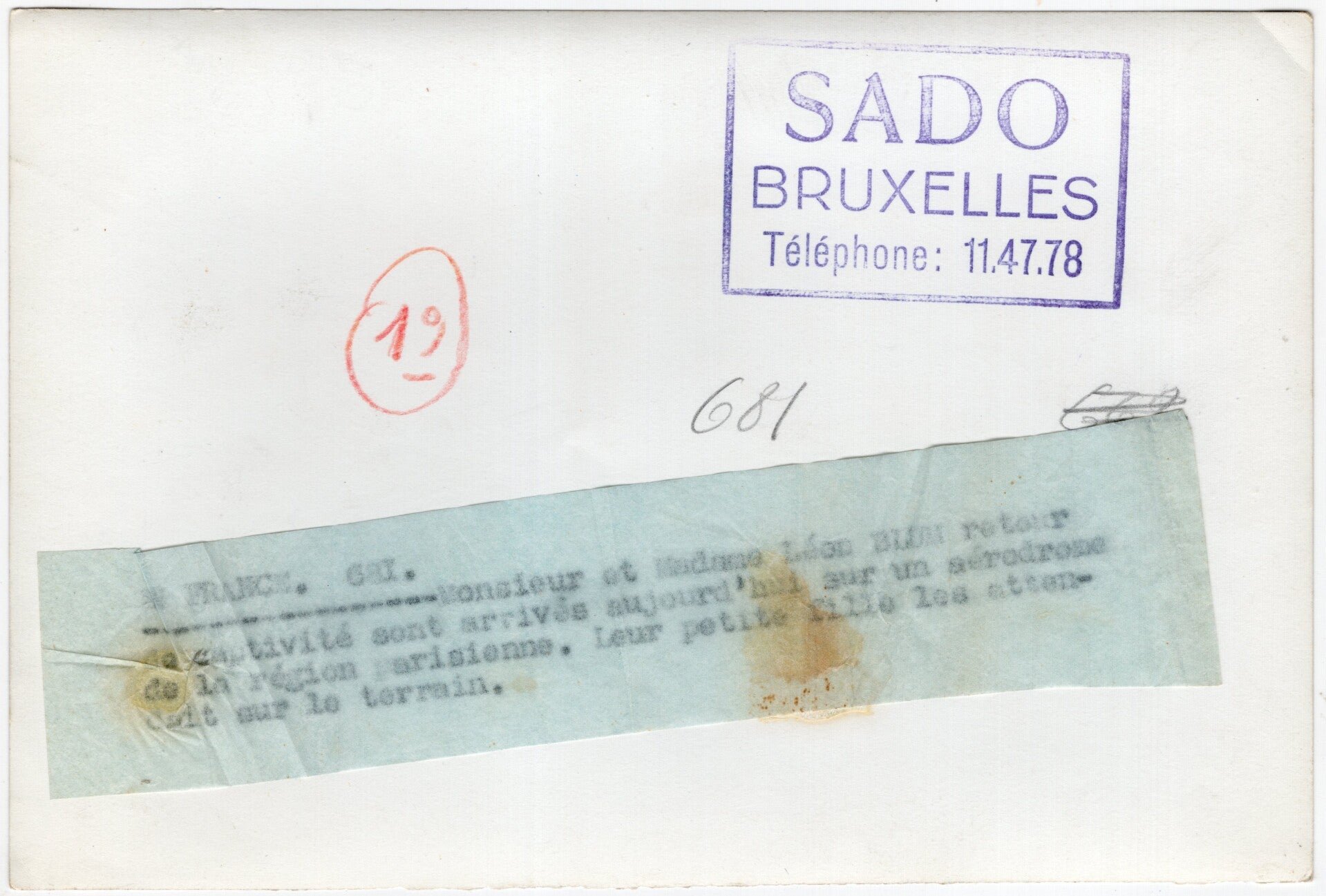 Original WW2 French Press Photo - Jewish Mr. and Mrs. Léon Blum arrive back in France from the concentration camps Buchenwald and Niederdorf (1945) — image 2