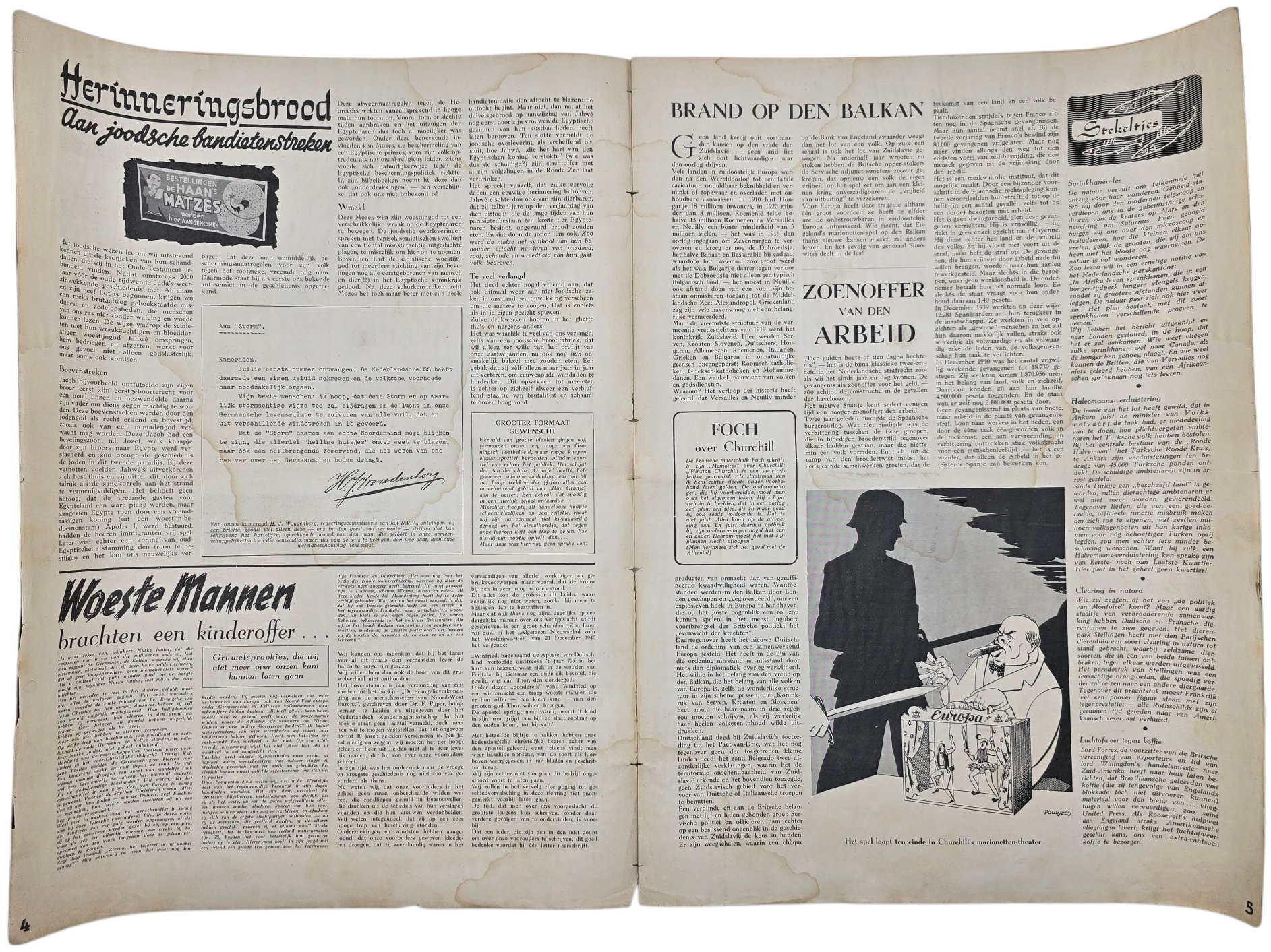 Original WW2 Dutch Waffen SS Newspaper - Storm SS 1st Year No. 2 (1941) — image 3