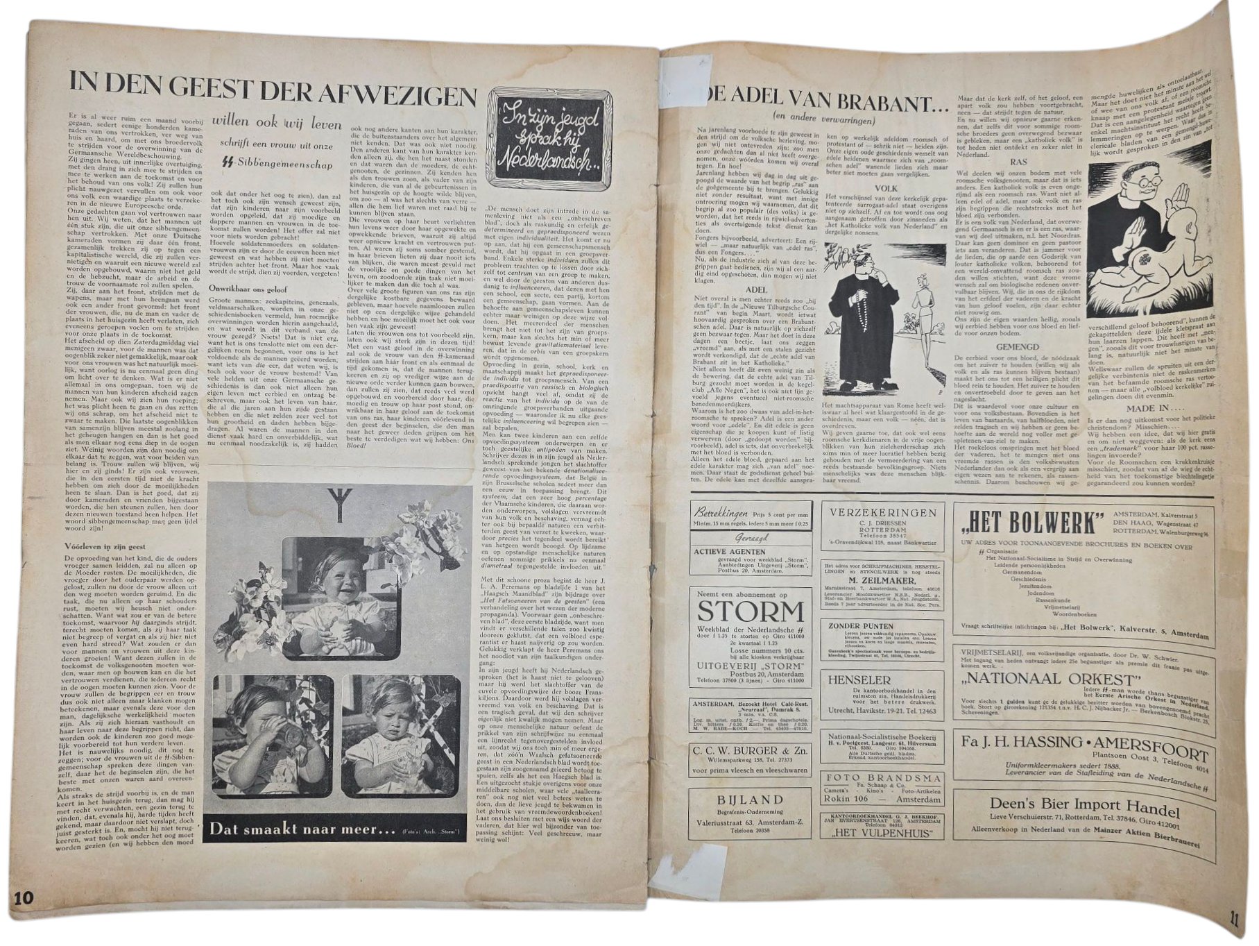 Original WW2 Dutch Waffen SS Newspaper - Storm SS 1st Year No. 2 (1941) — image 5