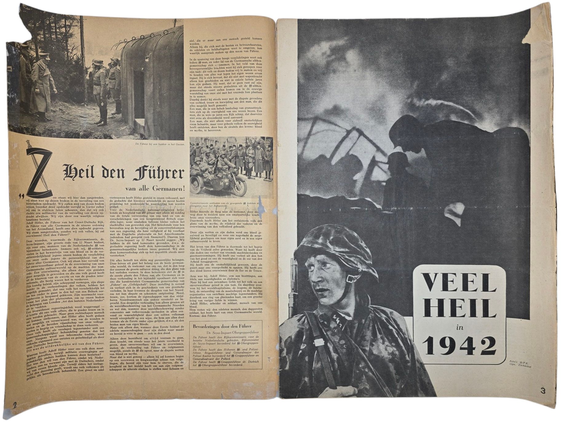 Original WW2 Dutch Waffen SS Newspaper - Storm SS 1st Year No. 3 (1941) — image 2