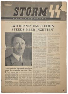Original WW2 Dutch Waffen SS Newspaper - Storm SS 1st …