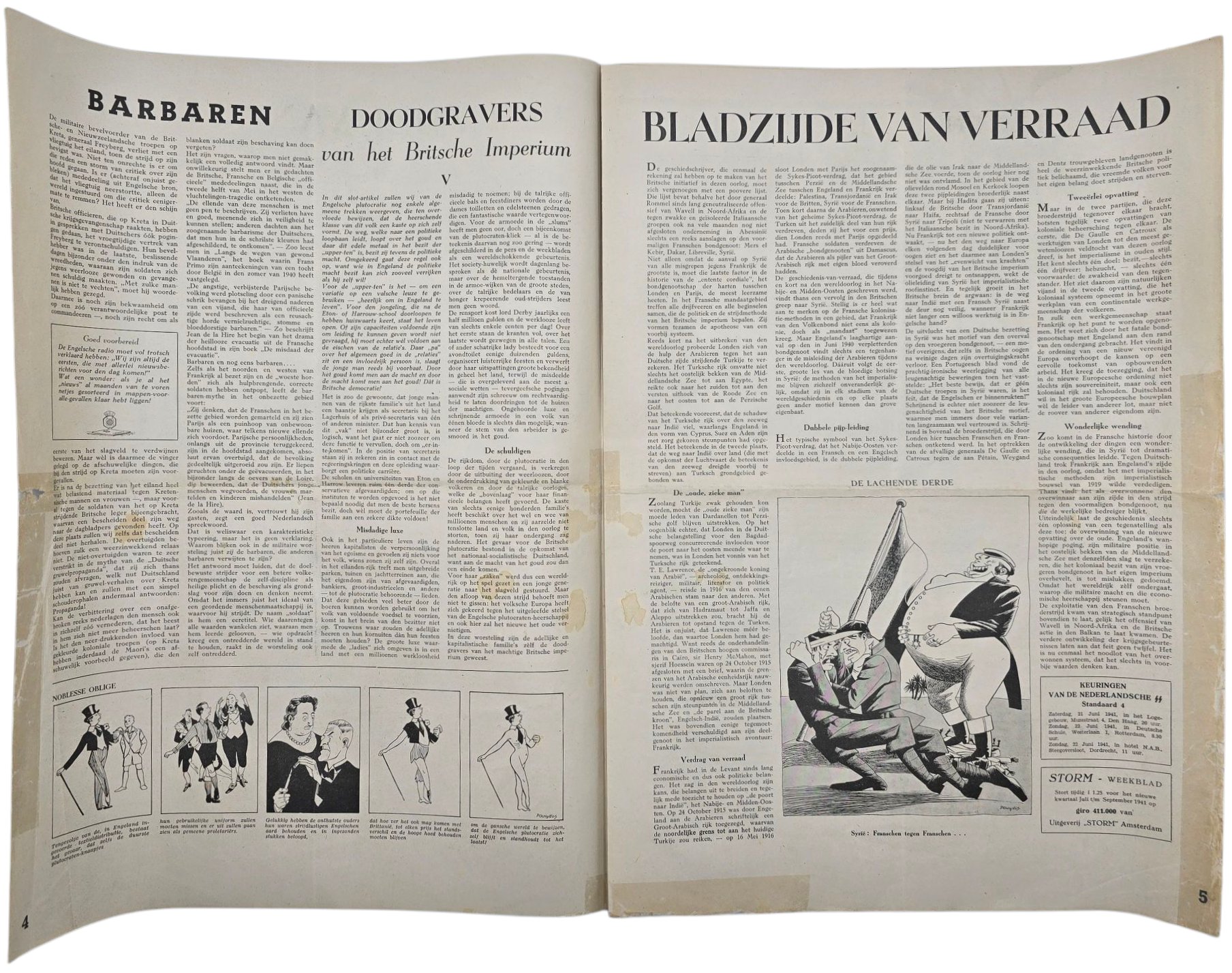 Original WW2 Dutch Waffen SS Newspaper - Storm SS 1st Year No. 11 (1941) — image 3