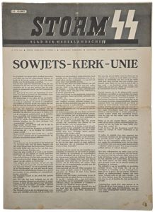 Original WW2 Dutch Waffen SS Newspaper - Storm SS 1st …