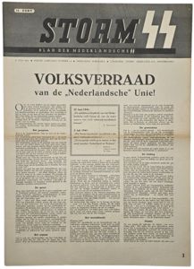 Original WW2 Dutch Waffen SS Newspaper - Storm SS 1st …