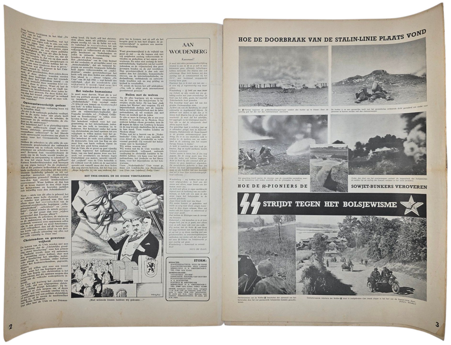 Original WW2 Dutch Waffen SS Newspaper - Storm SS 1st Year No. 15 (1941) — image 2