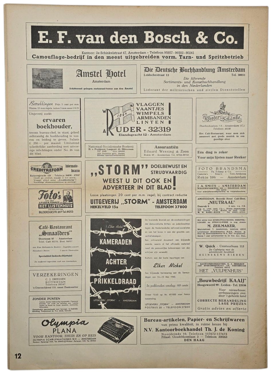 Original WW2 Dutch Waffen SS Newspaper - Storm SS 1st Year No. 17 (1941) — image 4